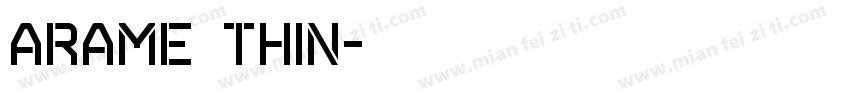 Arame Thin字体转换